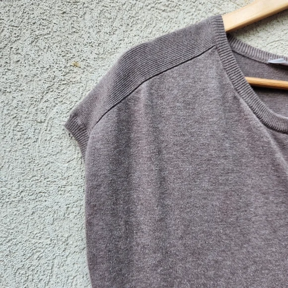 Athleta Knit Dress Women's Medium Taupe Classic Minimalist Neutral Staple Piece - Picture 6 of 11